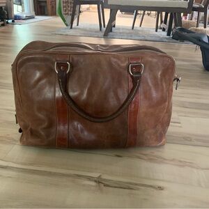 ROOTS Leather Duffle Bag